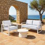 Set Cuscini Premium 50x50 Bianco - Spesso 12cm & Finitura con Profilo