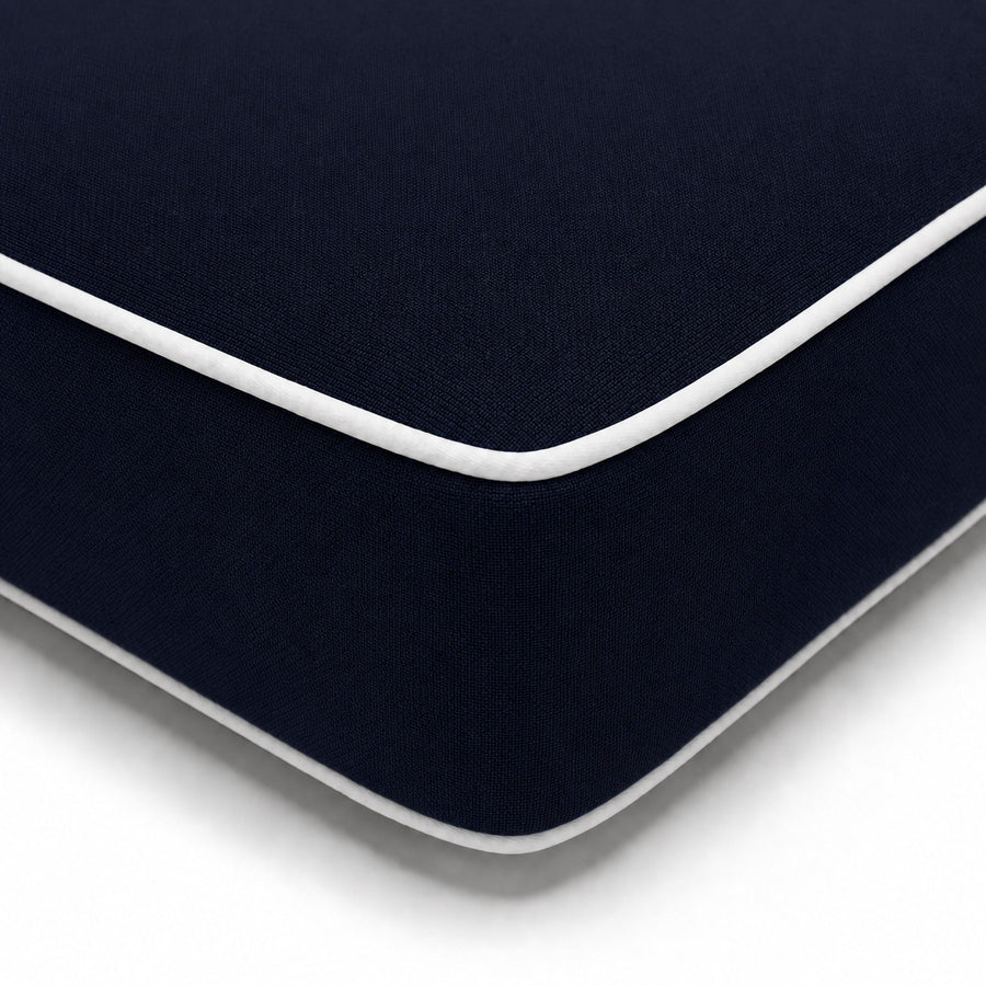Materassino Premium Lettino 190x60 Blu Marino, fodera sfoderabile