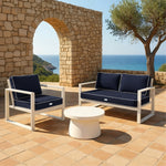 Set Cuscini Premium 50x50 Blu Marino - Spesso 12cm & Finitura con Profilo