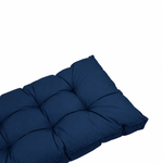 Set Cuscini Trapuntati 50x50 Blu Petrolio - Spesso 15cm & Morbido (Seduta + Schienale)