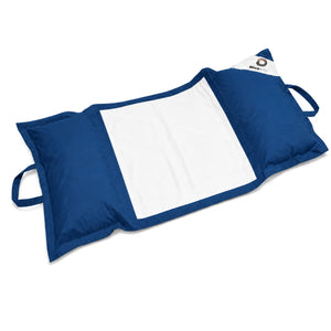 Pouf Galleggiante Piscina XXL 170x90 Blu Petrolio - Materassino Amaca a Perle (Comfort Adulto)