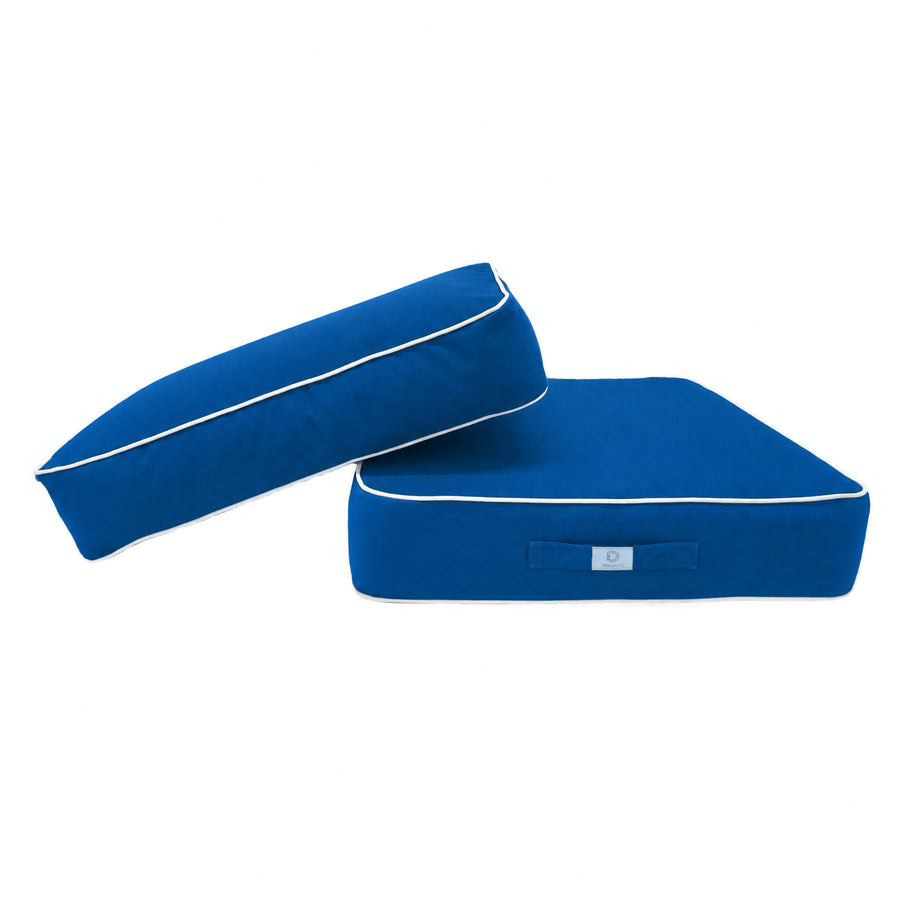Set Cuscini Premium 50x50 Blu Royal, imbottitura in schiuma ad alta densità