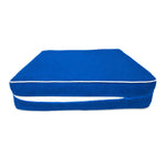 Set Cuscini Premium 60x60 Blu Royal - Spesso 12cm & Finitura con Profilo