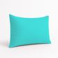 Coussin de décoration extérieur, déhoussable, lot de 2, 60x35cm - Bleu caraïbes - Deco-arts.fr