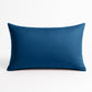 Coussin de décoration extérieur, déhoussable, lot de 2, 60x35cm - Bleu pétrole - Deco-arts.fr