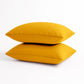 Coussin de décoration extérieur, déhoussable, lot de 2, 60x35cm - Jaune - Deco-arts.fr