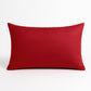 Coussin de décoration extérieur, déhoussable, lot de 2, 60x35cm - Rouge - Deco-arts.fr