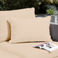 Coussin de décoration extérieur, déhoussable, lot de 2, 60x35cm - Beige - Deco-arts.fr