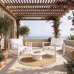 Ensemble Coussins Fauteuil 50x50 Blanc Cassé - vue principale