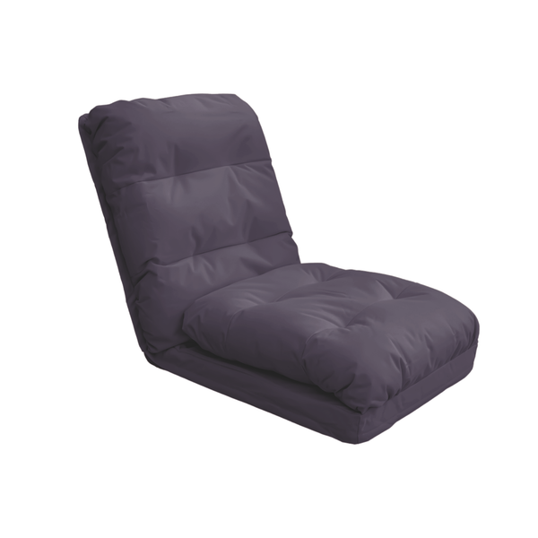 Coussin gris foncé pour fauteuils et canapés, fauteuil de sol convertible 3 en 1 avec dossier réglable, Deco-arts.fr