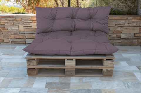 Cuscini per pallet impermeabili e anti-UV Essentiel 120x80 Grigio Carbonio