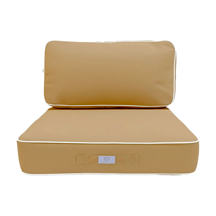 Coussins pour salon de jardin premium déhoussable 60x60cm - Moka - Déco Arts