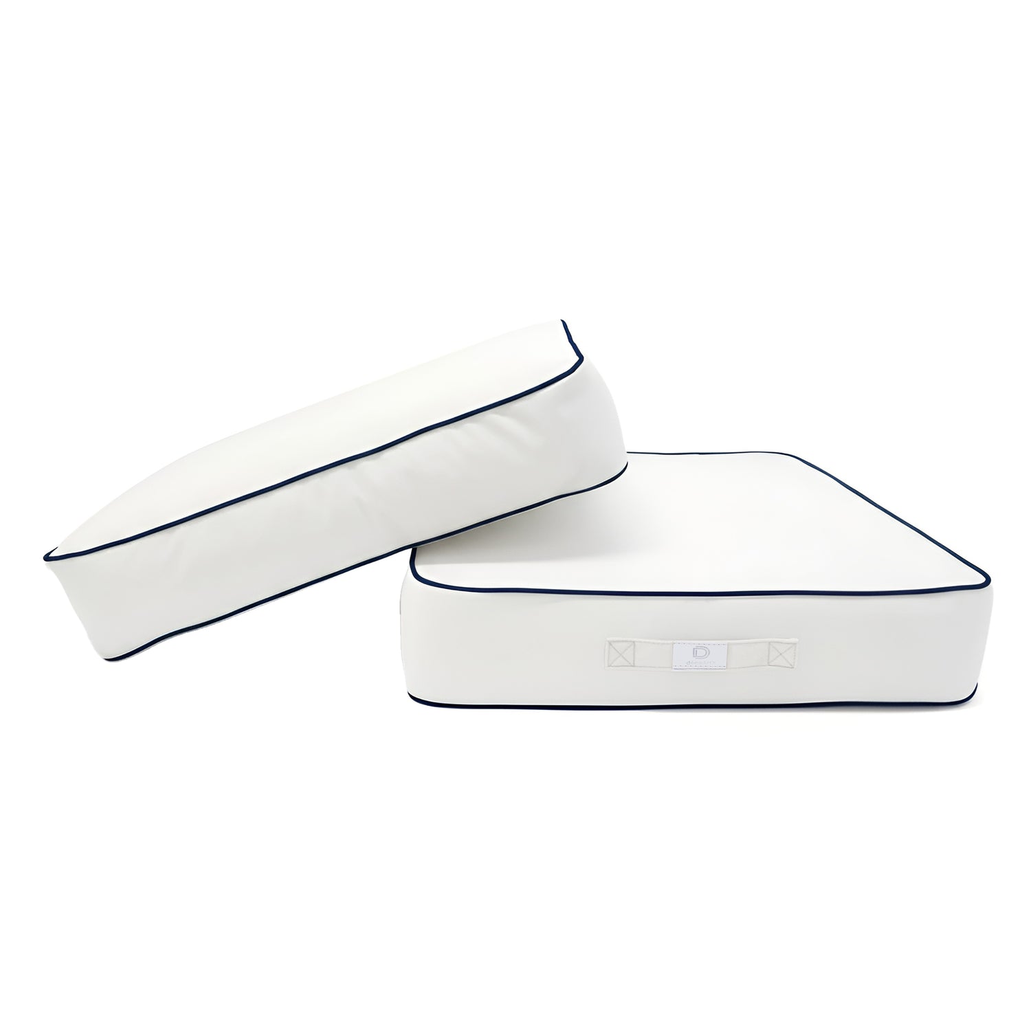 Coussins pour salon de jardin premium déhoussable 60x60cm - Blanc - Déco Arts