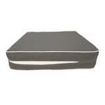 Coussins pour salon de jardin premium déhoussable 50x50cm - Gris foncé - Déco Arts