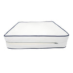 Coussins pour salon de jardin premium déhoussable 50x50cm - Blanc - Déco Arts