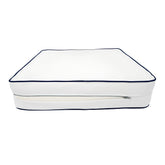 Coussins pour salon de jardin premium déhoussable 60x60cm - Blanc - Déco Arts