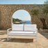 Coussins pour salon de jardin déhoussable premium 120x60cm - Blanc - Déco Arts