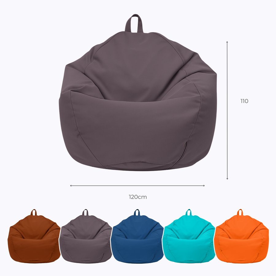 Pouf a Pera XL 110x120 Grigio Carbone – dimensioni