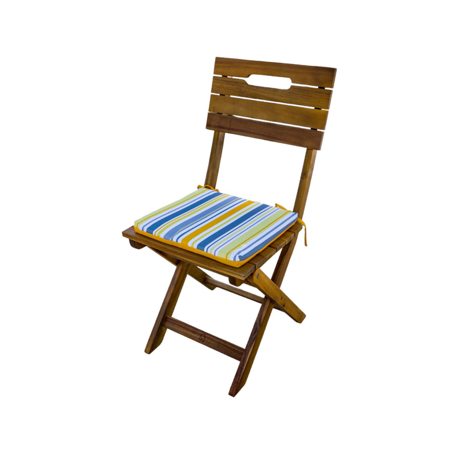 Set di 4 Cuscini per Sedia 35x35 Motif Righe Solaires, tessuto in poliestere