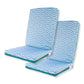 Lot de 2 Coussins pour chaises 95 x 40 cm motif Éventails Verts - Deco-arts.fr