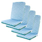 Lot de 4 Coussins pour chaises 95 x 40 cm motif Éventails Verts - Deco-arts.fr