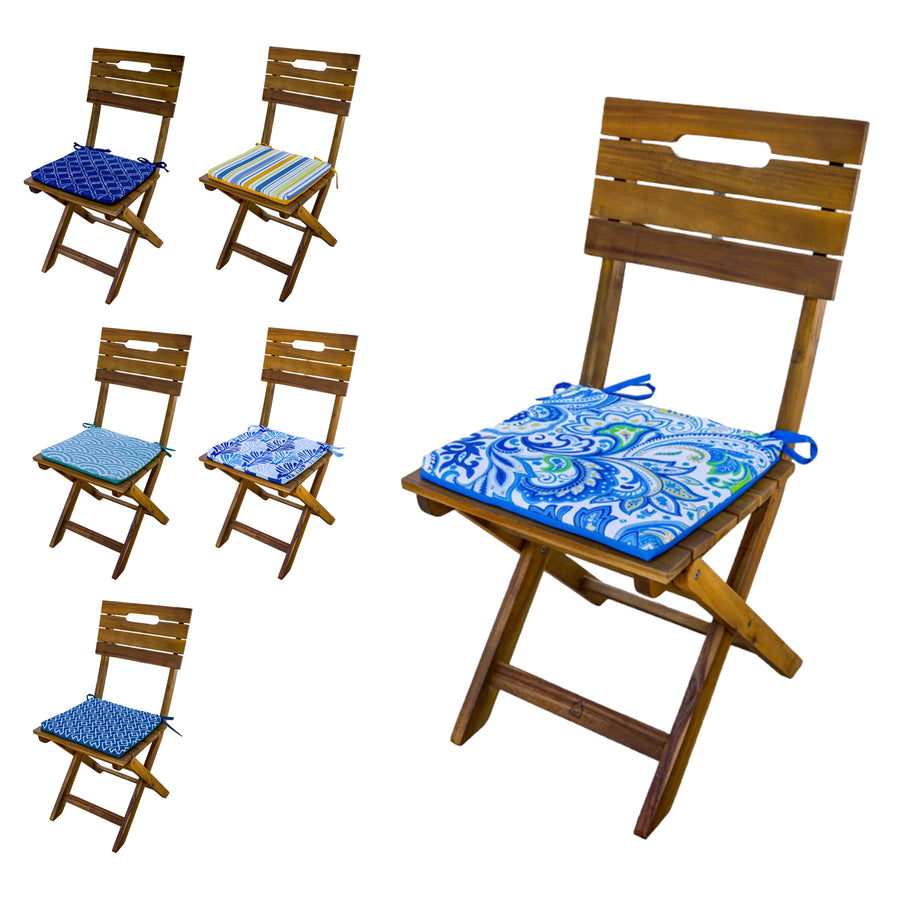 Set di 4 Cuscini per Sedia 35x35 Motivo Arabesco – foto 6