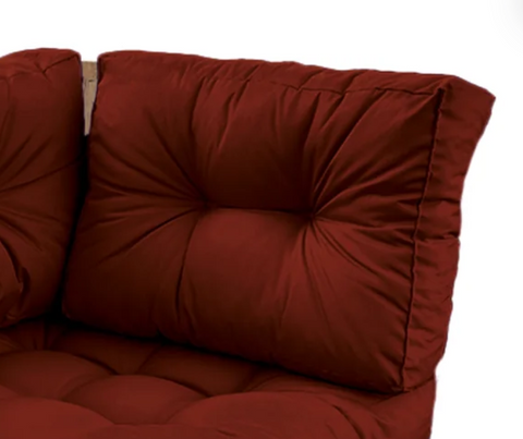 Cuscino angolare per pallet 60x40 cm Terracotta