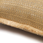 Coussin Déco Effet Raphia 30x50 "À Bandes" - vue latérale