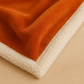 Plaid Sherpa Flanelle 480GSM 150X200 Terracotta DECO ARTS - Deco-arts.fr