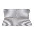 Coussins pour salon de jardin déhoussable 120x60cm - Rayure Gris foncé - Deco-arts.fr