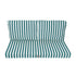 Coussins pour salon de jardin déhoussable 120x60cm - Rayure Vert - Deco-arts.fr