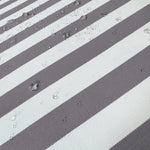 Ensemble de 3 coussins pour salon de jardin, rayure gris foncé, pour fauteuils et canapés, en tissu premium 270g.