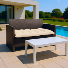 Cuscino imbottito comfort per interni ed esterni 120x60cm - Beige