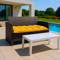 Cuscino capitonné Comfort Interno Esterno 120x60cm - Giallo Miele