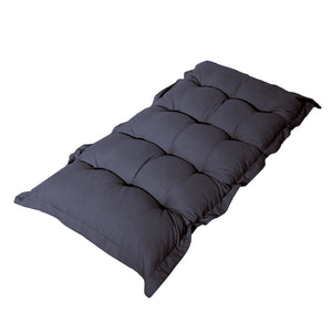 Cuscino Trapuntato per Panca e Pavimento 120x60 Grigio Carbone - Spesso 10cm (Versatile)