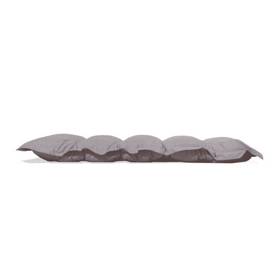 Coussin capitonné Confort Intérieur Extérieur 120x60cm - Gris Galet - Deco-arts.fr