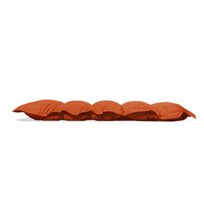 Coussin capitonné Confort Intérieur Extérieur 120x60cm - Orange - Deco-arts.fr