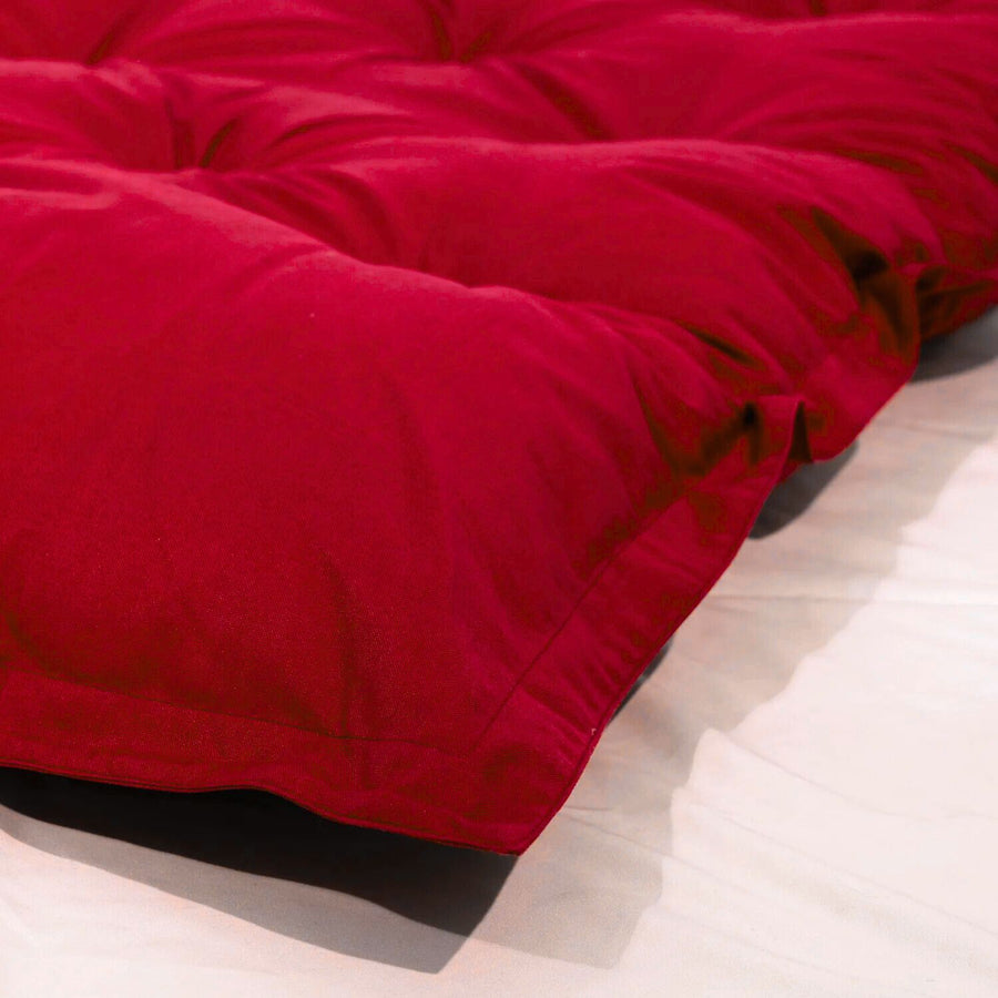 Materasso da Pavimento XXL 195x100 Rosso, tessuto in poliestere