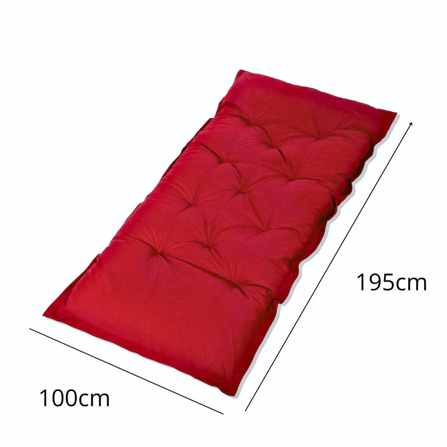 Materasso da Pavimento XXL 195x100 Rosso, per interno, esterno e campeggio