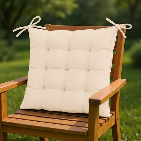 Set di 4 cuscini per sedia 40 x 40 cm - Beige
