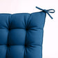 Lot de 4 Galettes de chaise 40 x 40 cm - Bleu petrole - Deco-arts.fr