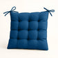 Lot de 4 Galettes de chaise 40 x 40 cm - Bleu petrole - Deco-arts.fr