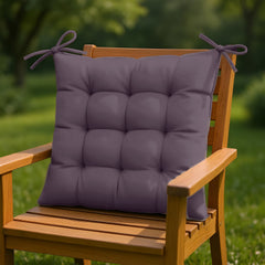 Set di 4 cuscini per sedia 40 x 40 cm - Grigio carbone