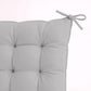 Lot de 4 Galettes de chaise 40 x 40 cm - Gris clair - Deco-arts.fr