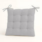Lot de 4 Galettes de chaise 40 x 40 cm - Gris clair - Deco-arts.fr