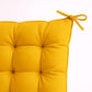 Lot de 4 Galettes de chaise 40 x 40 cm - Jaune miel - Deco-arts.fr