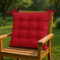 Lot de 4 Galettes de chaise 40 x 40 cm - Rouge piment - Deco-arts.fr