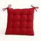 Lot de 4 Galettes de chaise 40 x 40 cm - Rouge piment - Deco-arts.fr