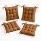 Lot de 4 Galettes de chaise 40 x 40 cm - Rouille - Deco-arts.fr