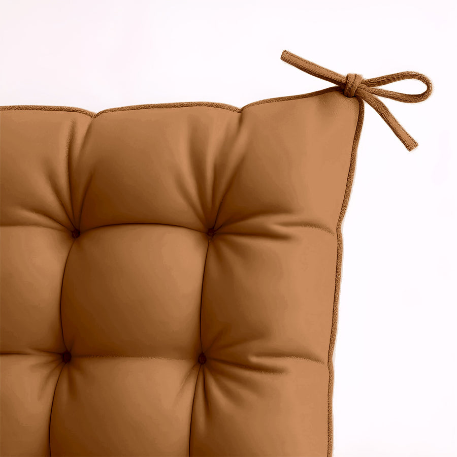 Set di 4 Cuscini per Sedia 40x40 Ruggine, per interno ed esterno